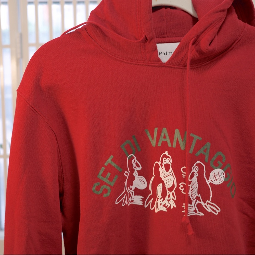 Palmes Men Vantaggio Hooded Sweatshirt 'Red'